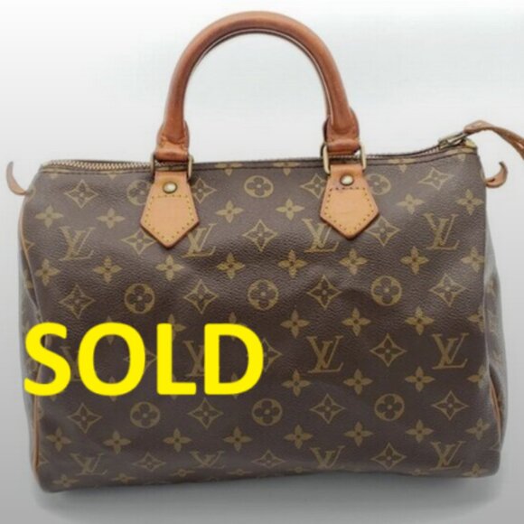 Louis Vuitton Handbags - Louis Vuitton Vintage Speedy 30 Monogram Handbag 409-101725